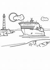 Easy Boat Coloring Pages sketch template