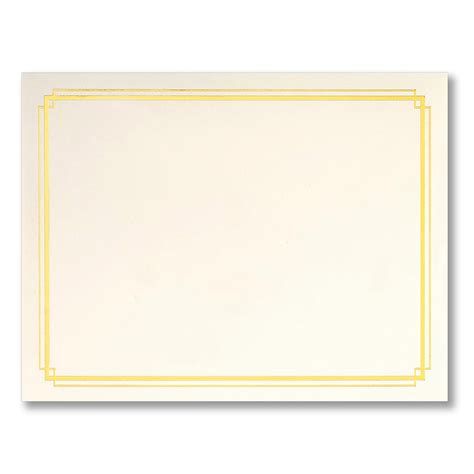 Blank Gold Border Certificates Pack Of 50 | lupon.gov.ph