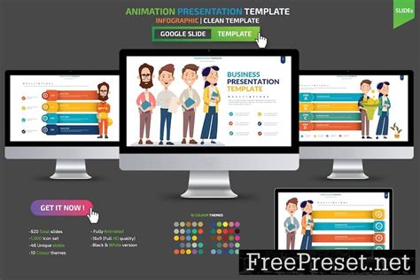 Animation Google Slides Presentation Template 335N6UV