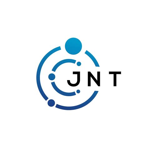 JNT letter technology logo design on white background. JNT creative initials letter IT logo ...