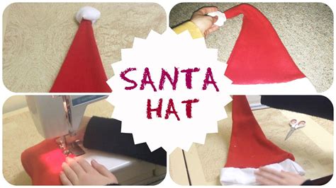 How to make an EASY Santa Hat! - YouTube