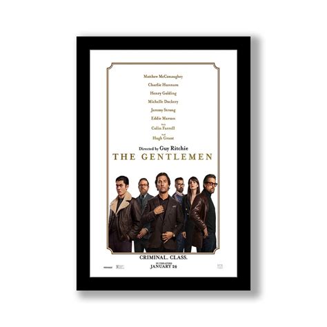 The Gentlemen 11x17 Framed Movie Poster - Etsy