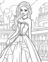 Free Printable Barbie Princess Coloring Pages  Printable Templates sketch template