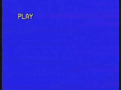 VHS Play button (blue screen) - YouTube