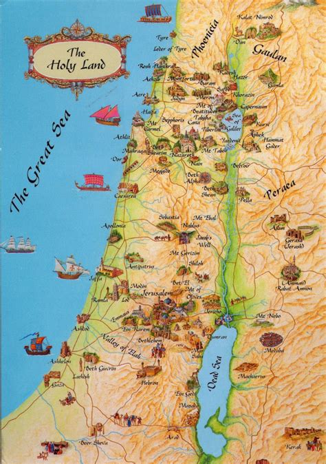 The map of the Holy Land | Oriente Original | Pinterest | Israel