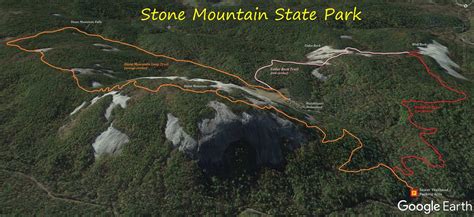 Stone Mountain State Park (7.0 miles; d=9.40) - dwhike