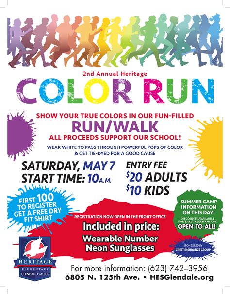 2nd Annual Heritage Elementary Color Run | Heritage Elementary Schools ...