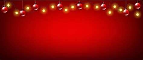 Christmas red banner background | Premium Vector