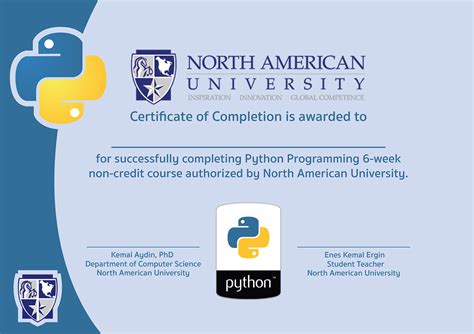 Python Certificate on Behance