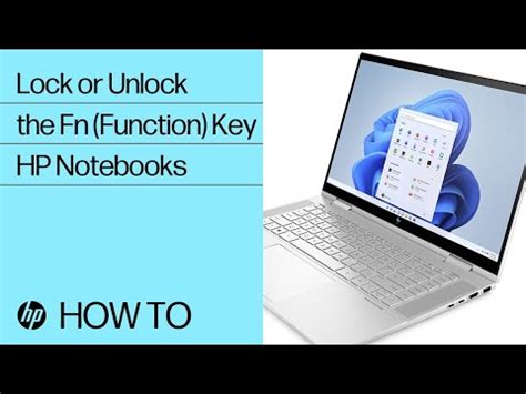 How to Lock or Unlock the Fn (Function) Key on an HP Notebook| HP Support - YouTube