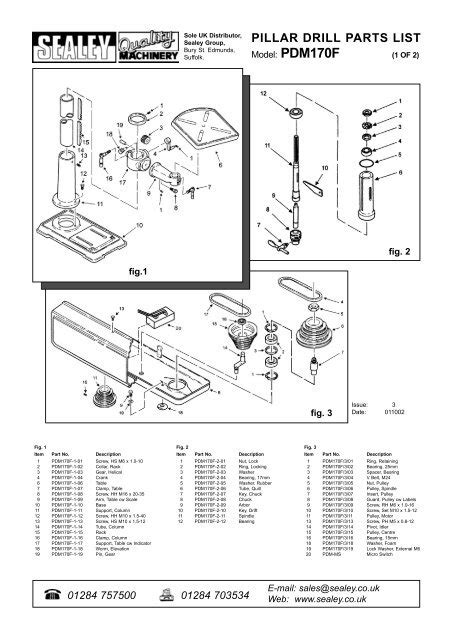 Pillar Drill Replacement Parts | Reviewmotors.co