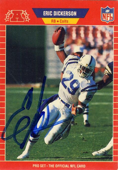 Dickerson, Eric | The Football Autograph Encyclopedia