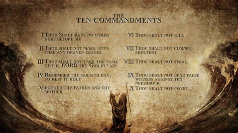 tenCommandmentsWallpaper by encomixprod.com | Ten commandments, Graven ...