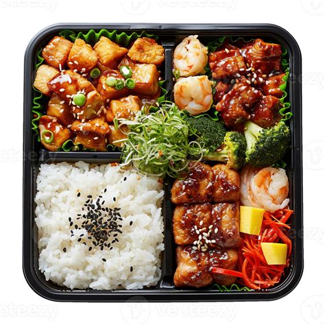 AI generated Japanese bento lunch box isolated on transparent background 41289468 PNG