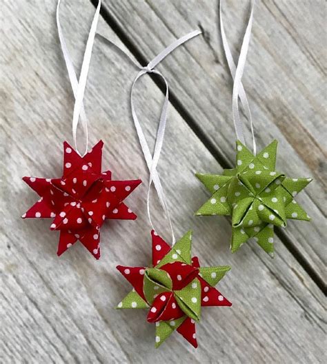 Fabric Folded Star Ornaments - Quilting Digest