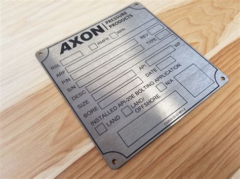 Laser Engraved Stainless Steel Plate - Engraved Metal Plate - Engraved Metal - Laser Engraved ...