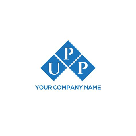 UPP letter logo design on white background. UPP creative initials ...