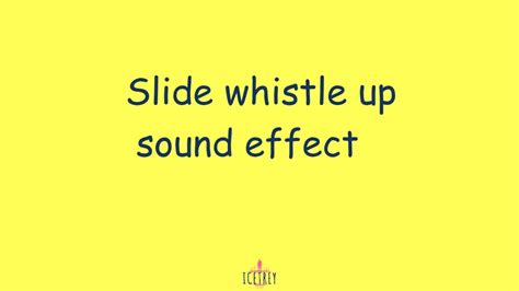 Slide whistle up sound effect - YouTube