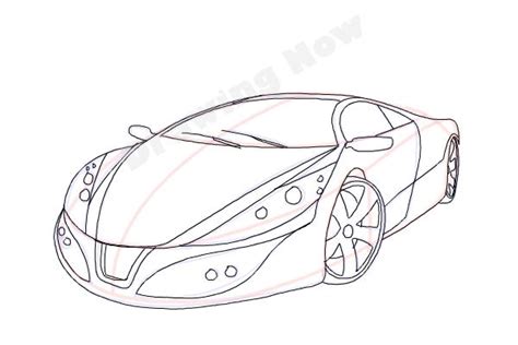 How to Draw a Cool Car - DrawingNow