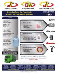 A/C Special Promotion - Johnson Truck Center - Commercial Truck Sales, Service, Parts & Financing