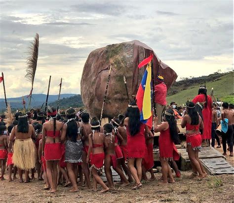 Pemon People Officially Welcomed Their Kueka Stone with a Ancestral Ritual – Orinoco Tribune ...