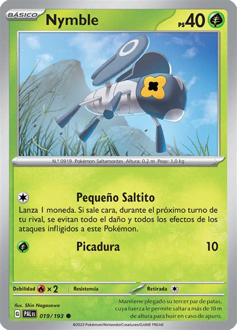 Nymble (Evoluciones en Paldea 19 TCG) - WikiDex, la enciclopedia Pokémon