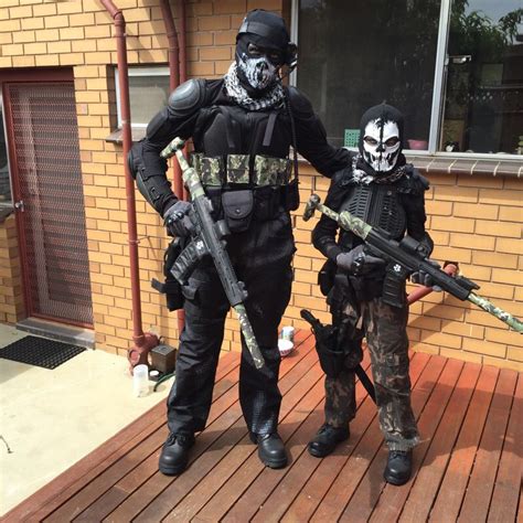 Call of Duty Ghost costumes for my son and I :) | Boy halloween ...