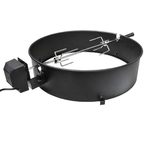 18.5 Inch BBQ Grill Rotisserie Kit Chicken Rotisserie Roasting Kit With ...