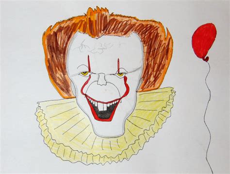 Pennywise the Dancing Clown. Pencil drawing. The author is 7 years old ...