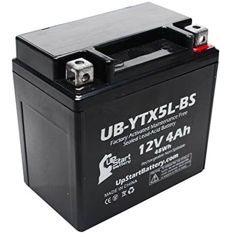 Buy YTX5L-BS Battery Replacement (4Ah, 12v, Sealed) Factory Activated, Maintenance Free Battery ...