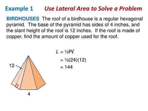 Lateral Area Of A Pyramid - slideshare