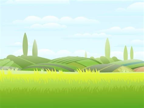 Top 153+ Cartoon grass field - Tariquerahman.net