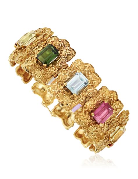 MULTI-GEM AND GOLD BRACELET, | Christie’s