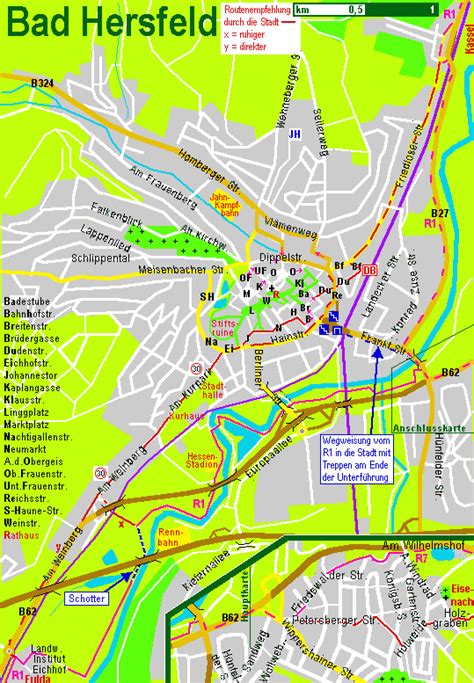 radweit: Bad Hersfeld, Stadtplan