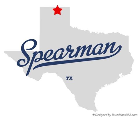 Map of Spearman, TX, Texas