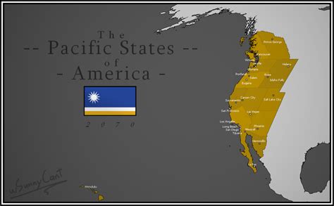 The Pacific States of America, 2070. : imaginarymaps | Alternate ...