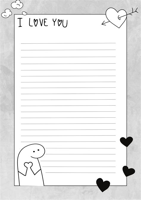 Plantillas para cartas de amor | Escritura de documentos, Ideas de caracteres, Papel para escribir