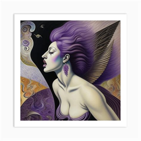 Purple Angel Art Print by Poppa Cultch - Fy