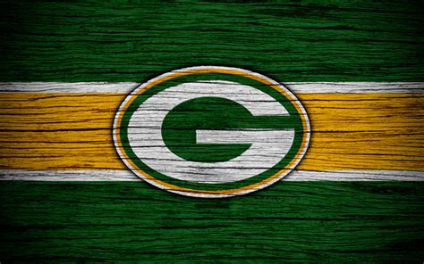 Descargar fondos de pantalla Green Bay Packers de la NFL, NFC, 4K, de madera de la textura, el ...