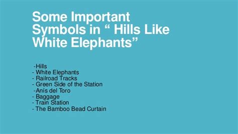 Hills like white elephants by ernest hemingway