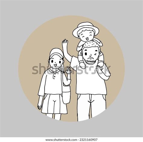 Family Outing Outline Drawing Stock Photos - 21 Images | Shutterstock