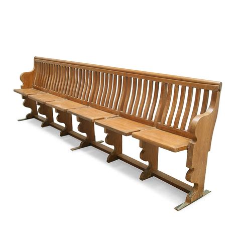 Antique church benches for interior design and decoration