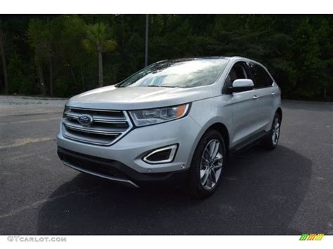 2015 Ingot Silver Metallic Ford Edge Titanium AWD #106265548 | GTCarLot ...