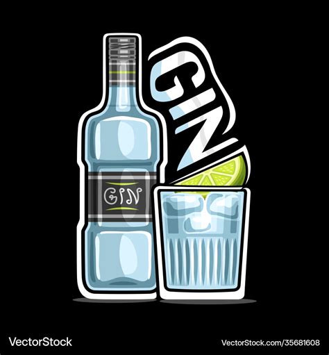 Logo for gin Royalty Free Vector Image - VectorStock