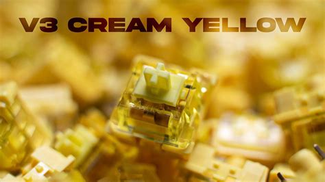 Creamy Switches - Akko V3 Cream Yellow Sound Test - YouTube