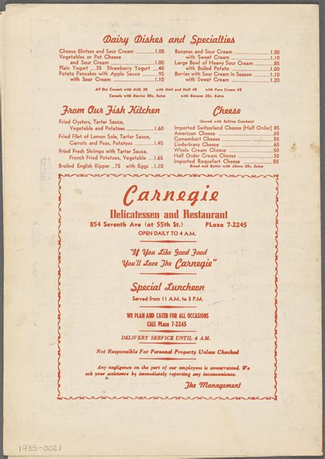 Comparing Nine Vintage Restaurant Menus to Their 2015 Counterparts - Eater NY