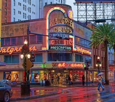 New Orleans, Louisiana – Canal Street Walgreens Neon Sign | Saints, French quarter and Crescent city