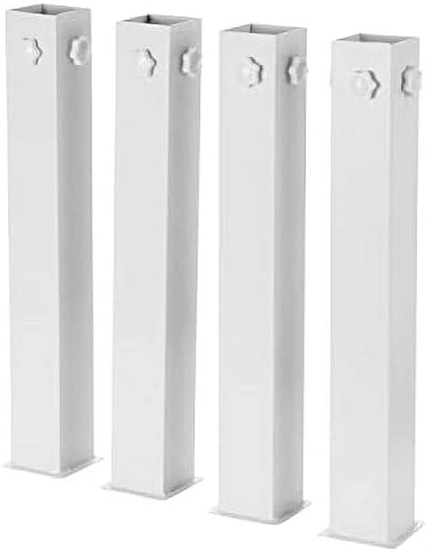 suprima ultimate height bed risers - carbon steel - white - Walmart.com