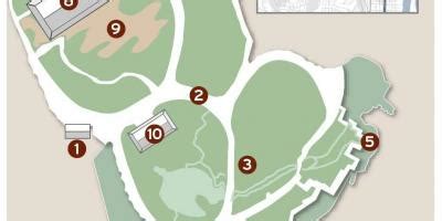 Japanese tea garden map - Map of japanese tea garden (California - USA)