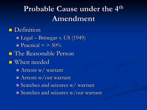 PPT - CP Lesson 3: Probable Cause, Warrants & Arrests PowerPoint Presentation - ID:314581